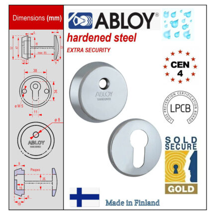 Abloy CH101 Броненакладка для евроцилиндров (12,5 мм, матовый хром)