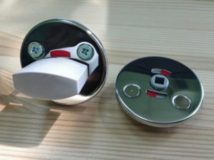 Поворотная кнопка LH001 WC Fe/CR (сталь хромированная)