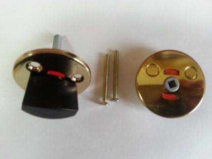 Поворотная кнопка LH001 WC Fe/KULA (сталь покрытая золотистым лаком)