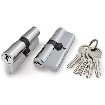 Цилиндровый механизм Fuaro (Фуаро) 100 ZA 80 mm (35+10+35) CP хром 5 кл.