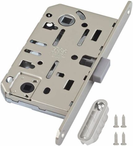 Замок магнитный  AGB MEDIANA POLARIS WC+отв.планка (матовый хром) B06102.50.34.567 (=B04102, B05102)