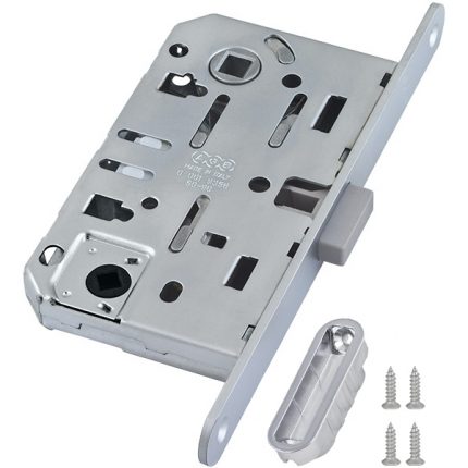 Замок межкомнатный магнитный AGB MEDIANA POLARIS B06102.50.06.567 (=B04102, B06102) WC (хром) с отв. пл. B02402.05.06 MEDIANA POLARIS