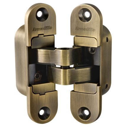 Петля скрытой Armadillo (Армадилло) установки с 3D-регулировкой Architect 3D-ACH 60 AB Бронза лев. 60 кг