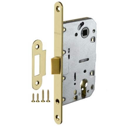 Межкомнатный замок под цилиндр Fuaro (Фуаро) PLASTIC P85C-50 SG (матовое золото)