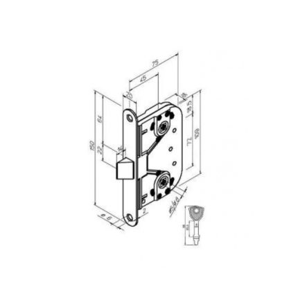 Ключ для замков 414