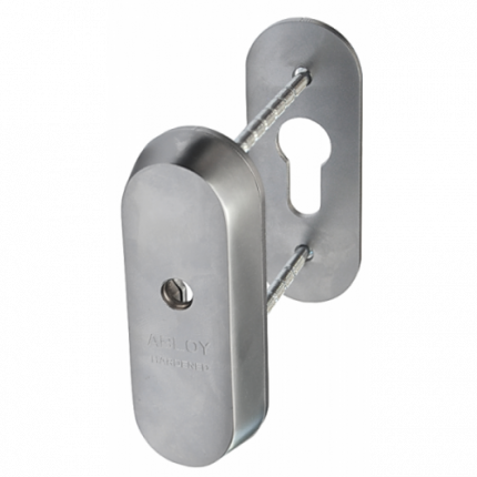 Abloy CH102. Защитная скобянка для евроцилиндров (15 мм, хром)