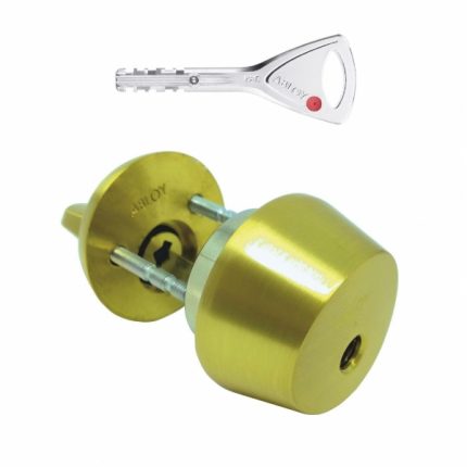 Цилиндр с поворотной кнопкой ABLOY  CY001T (латунь матовая)