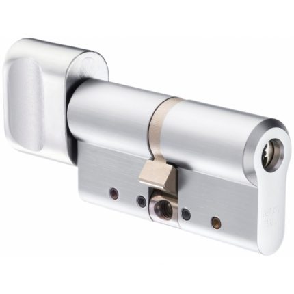 Abloy CY323 U. Цилиндр с поворотной кнопкой (хром)