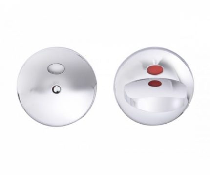 Поворотная кнопка LH002 WC L Ms/CR (латунь хромированная)