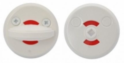 Поворотная кнопка LH001 WC Fe/JVA (сталь с белой окраской)