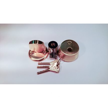 AMS001C Комплект цилиндров ключ/поворотка  (латунь матовая)