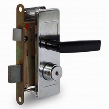 Замок врезной Zenit (Зенит) цилиндровый с защёлкой в комплекте с ручкой ЗВ4Д, 3 кл.